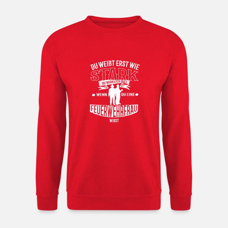 Feuerwehrfrau - Unisex Pullover - Rot