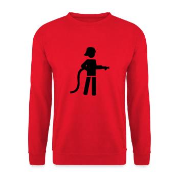 Feuerwehr - Unisex Pullover - Rot - Vorne - Alina (178cm) & Michal (187cm)