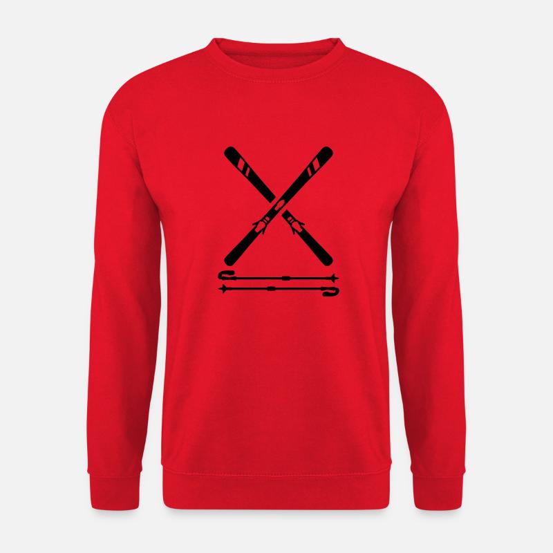 Skiing - Unisex Sweatshirt - red
