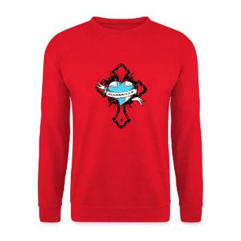 Marseille - Unisex Pullover - Rot - Vorne - Alina (178cm) & Michal (187cm)