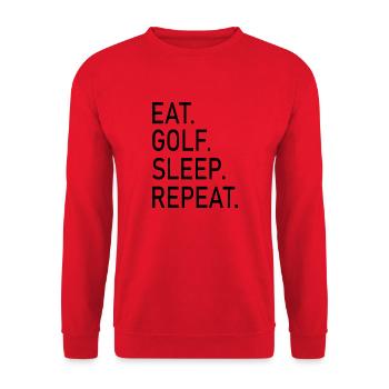 golf sport - Unisex Pullover - Rot - Vorne - Alina (178cm) & Michal (187cm)