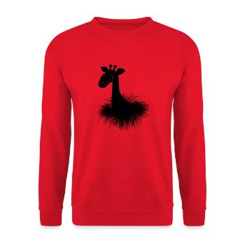 Safari Zoo Animal Safari Zoo - Unisex Sweatshirt - red - Front - Alina (178cm) & Michal (187cm)