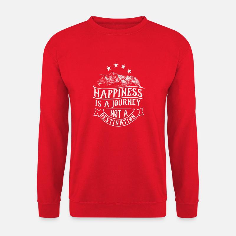happiness - Unisex Pullover - Rot