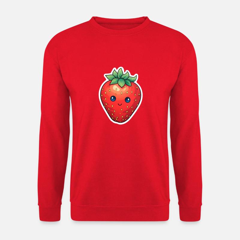 Erdbeere Anime süß - Unisex Pullover - Rot
