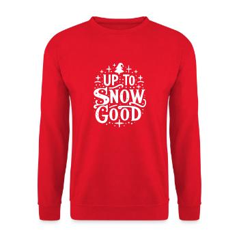 Jusqu’à la neige bonne - Sweat-shirt Unisexe - rouge - Devant - Alina (178cm) & Michal (187cm)