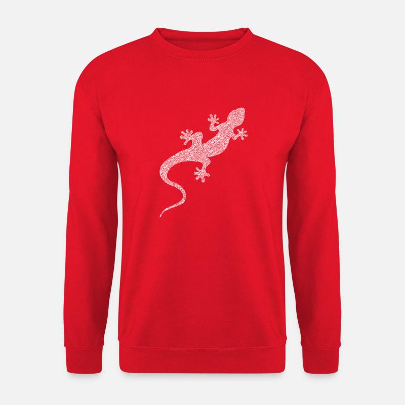 Die weiße Eidechse - Unisex Pullover - Rot
