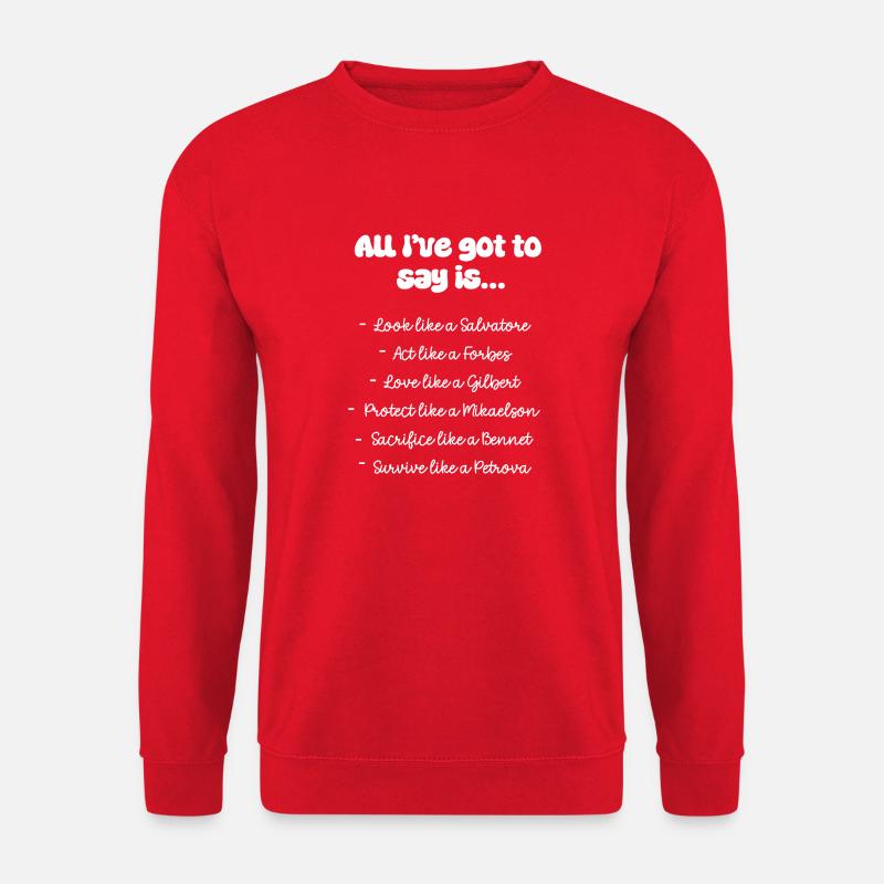 Mystisch lustiger Spruch - weiß - Unisex Pullover - Rot