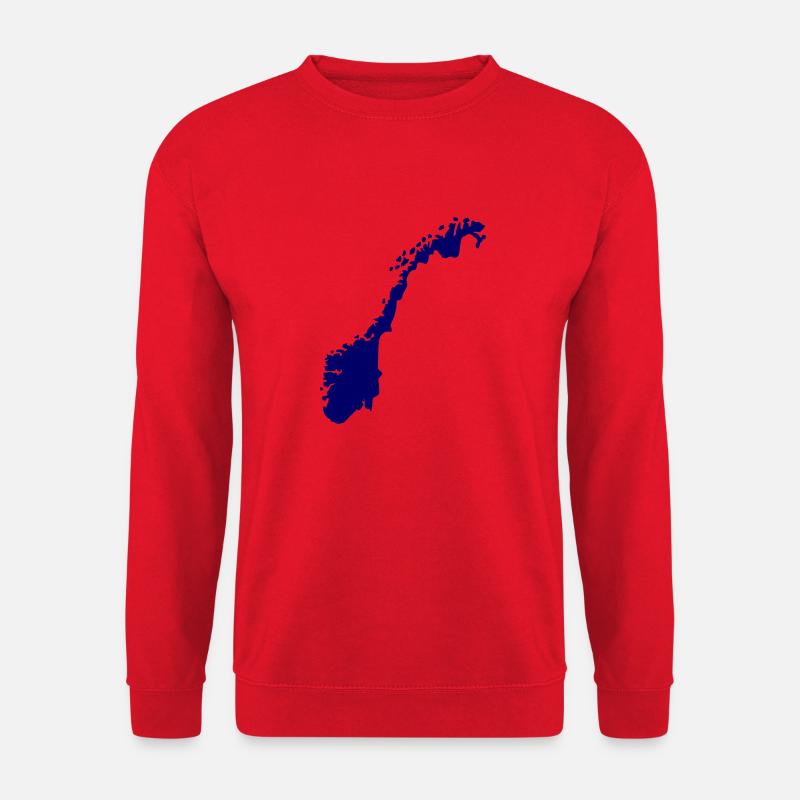 Norwegen - Unisex Pullover - Rot