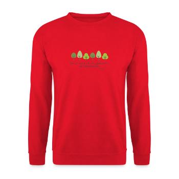 Arbre planté - Sweat-shirt Unisexe - rouge - Devant - Alina (178cm) & Michal (187cm)