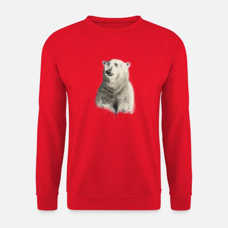 Polar Bear - Unisex Sweatshirt - red