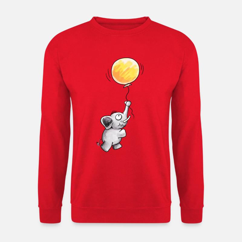 Fly away - Elefant - Unisex Pullover - Rot