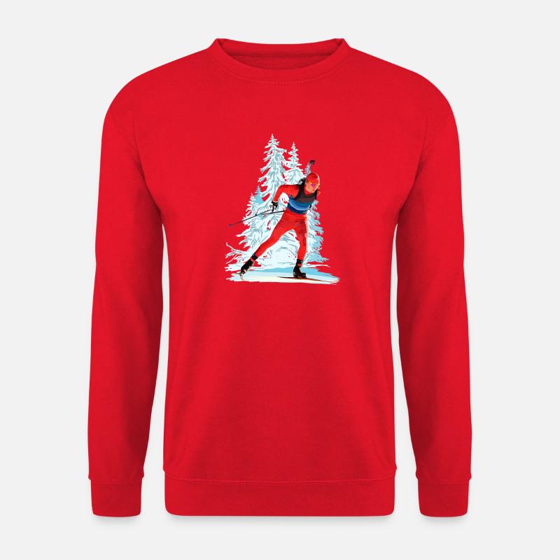 Biathlon - Unisex Pullover - Rot