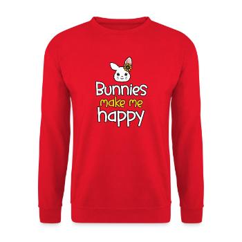 Lapin Lapin - Sweat-shirt Unisexe - rouge - Devant - Alina (178cm) & Michal (187cm)