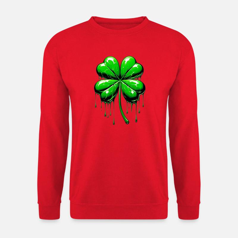 Four-leaf clover - Unisex Sweatshirt - red
