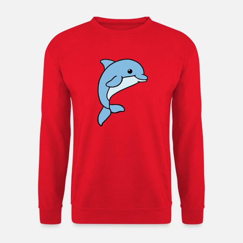 Dolphin - Unisex Sweatshirt - red