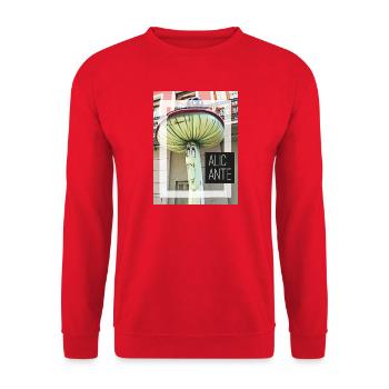 Alicante - Calle de Las Setas - Unisex Pullover - Rot - Vorne - Alina (178cm) & Michal (187cm)