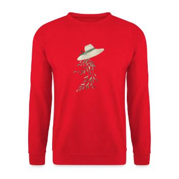 Blaetterhut - Unisex Pullover - Rot - Vorne - Alina (178cm) & Michal (187cm)