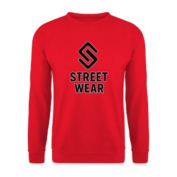 Le streetwear - Sweat-shirt Unisexe - rouge - Devant - Alina (178cm) & Michal (187cm)