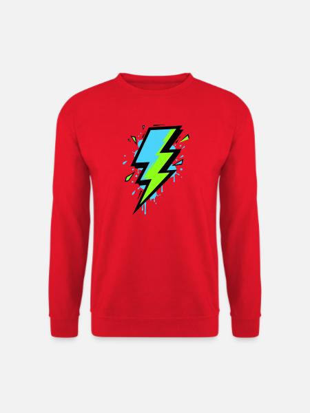 Strahl der modernen Elektrizität - Unisex Pullover - Rot