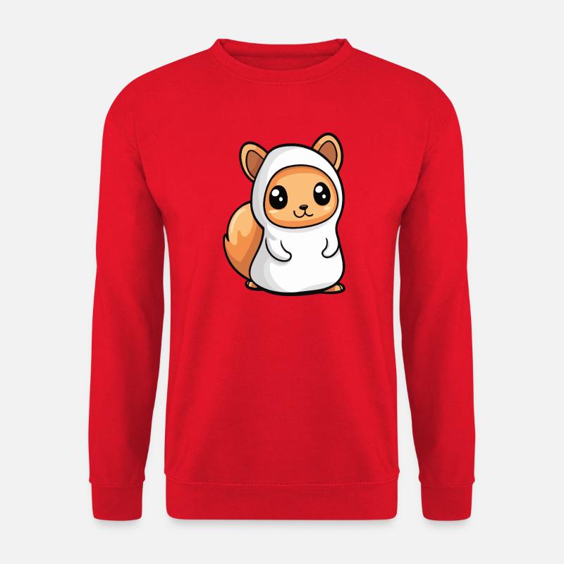 Squirrel Halloween Ghost - Unisex Sweatshirt - red