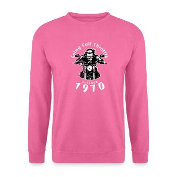 55. Geburtstag à plein régime depuis 10/1970 - Sweat-shirt Unisexe - rose - Devant