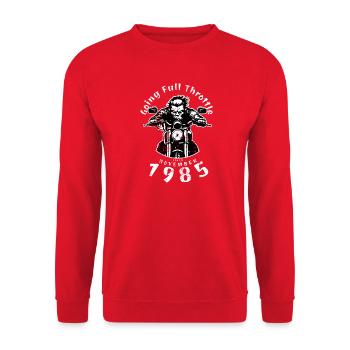 40. Geburtstag à plein régime depuis 11/1985 - Sweat-shirt Unisexe - rouge - Devant - Alina (178cm) & Michal (187cm)