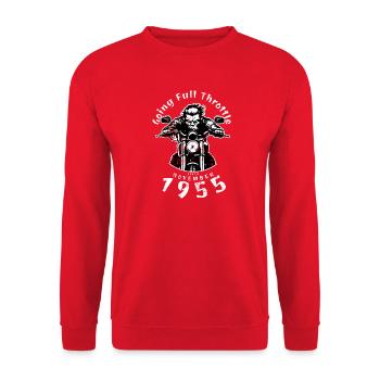 70. Geburtstag à plein régime depuis 11/1955 - Sweat-shirt Unisexe - rouge - Devant - Alina (178cm) & Michal (187cm)