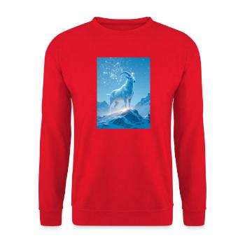 Ancient cosmic guardian ascending - Unisex Sweatshirt - red - Front - Alina (178cm) & Michal (187cm)