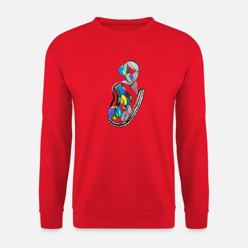 Knotenballons Farbenspiel - Unisex Pullover - Rot