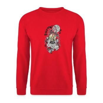 Koi Color Cycle Pattern - Unisex Sweatshirt - red - Front - Alina (178cm) & Michal (187cm)