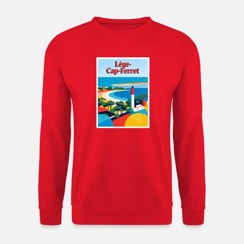 Lège Cap-Ferret Retro Lighthouse - Unisex Sweatshirt - red