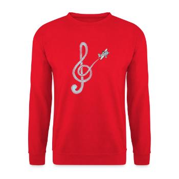 Skybound Clef Abenteuer - Unisex Pullover - Rot - Vorne - Alina (178cm) & Michal (187cm)
