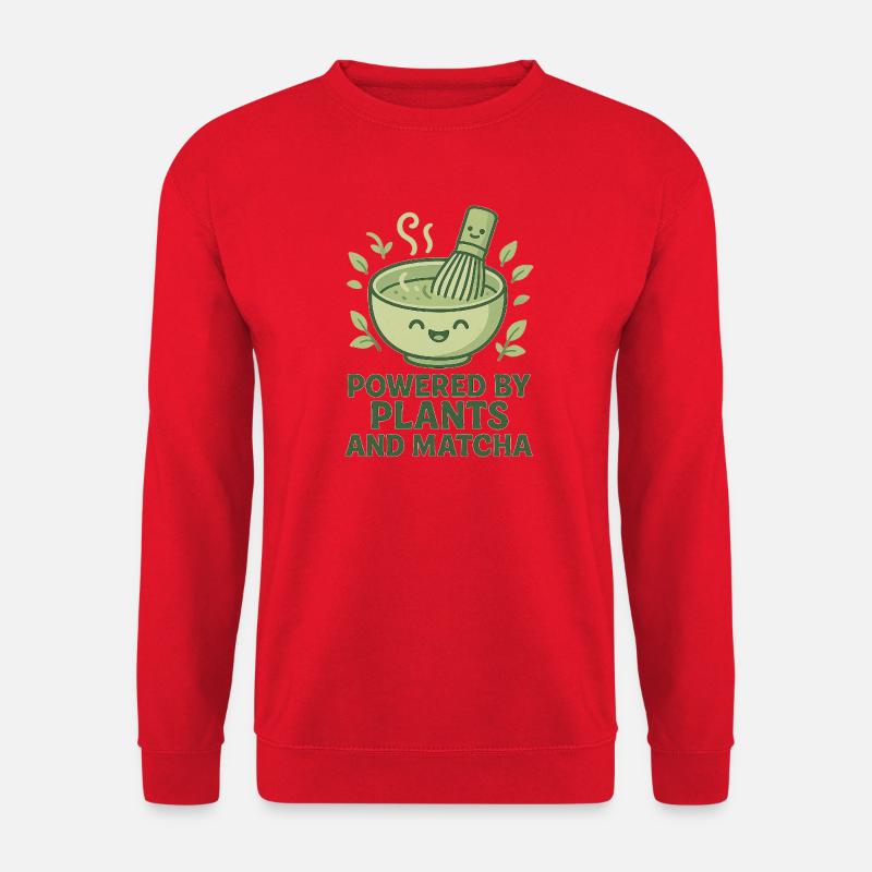 Matcha power from plants - Unisex Sweatshirt - red