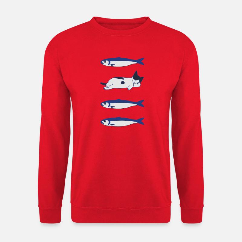 Fisch und Kit - Unisex Pullover - Rot