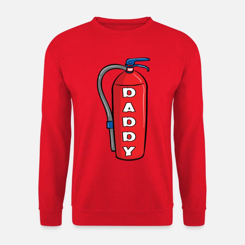 Feuerlöscher-Papa - Unisex Pullover - Rot