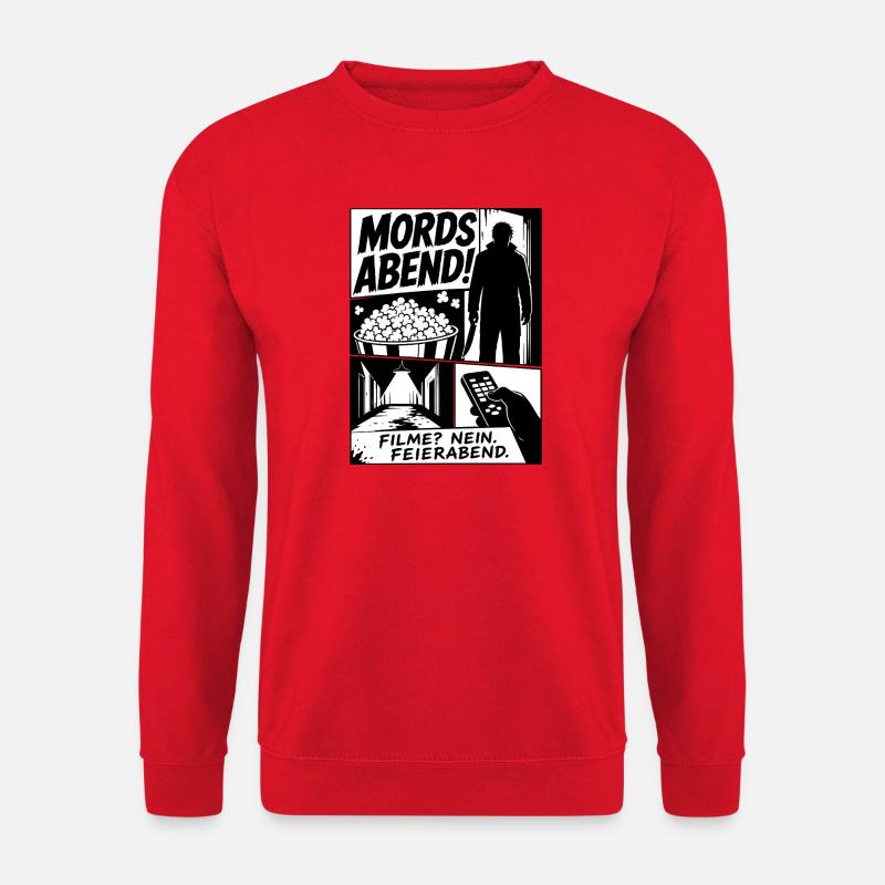 Mordsabend Filme Nein Feierabend - Unisex Pullover - Rot