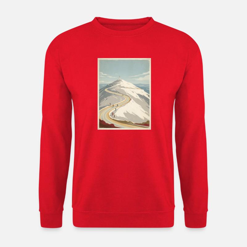 Ventoux Summit Road – Radfahrer-Erinnerung - Unisex Pullover - Rot