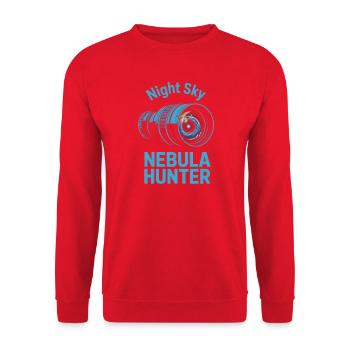Chasseur de Nébuleuses du Ciel Nocturne - Sweat-shirt Unisexe - rouge - Devant - Alina (178cm) & Michal (187cm)