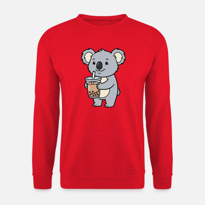 Koala-Bubble-Tea - Unisex Pullover - Rot