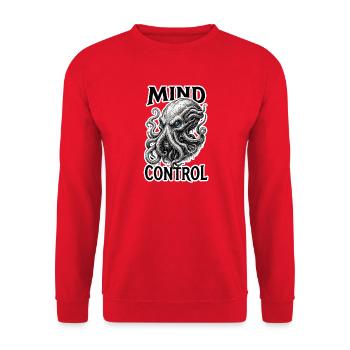 Gedankenkontrolle – Dark Fantasy Brain Monster RPG - Unisex Pullover - Rot - Vorne - Alina (178cm) & Michal (187cm)