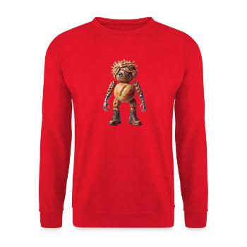 Crusty Bread Bot - Unisex Sweatshirt - red - Front - Alina (178cm) & Michal (187cm)