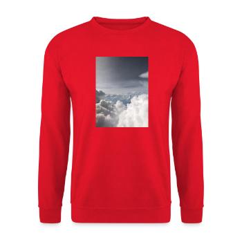 Cloudy Sky Dream Landscape - Unisex Sweatshirt - red - Front - Alina (178cm) & Michal (187cm)