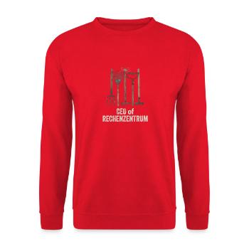 Rechenzentrum Gärtner Garten Gartenarbeit - Unisex Pullover - Rot - Vorne - Alina (178cm) & Michal (187cm)