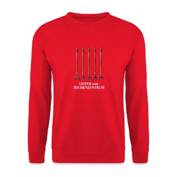 Leiter Vom Rechenzentrum Gartenarbeit Gärtner - Unisex Pullover - Rot - Vorne - Alina (178cm) & Michal (187cm)