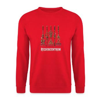 Rechenzentrum Gärtner Garten Gartenarbeit - Unisex Pullover - Rot - Vorne - Alina (178cm) & Michal (187cm)