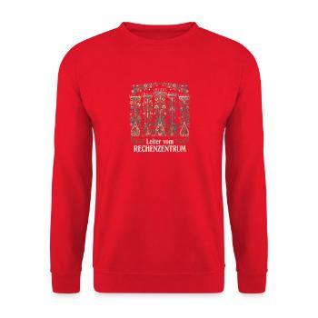 Rechenzentrum Gärtner Garten Gartenarbeit - Unisex Pullover - Rot - Vorne - Alina (178cm) & Michal (187cm)