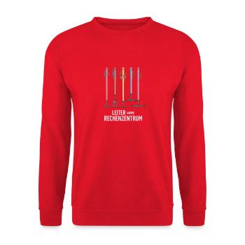 Rechenzentrum Informatik Garten Rechen Gärtner - Unisex Pullover - Rot - Vorne - Alina (178cm) & Michal (187cm)