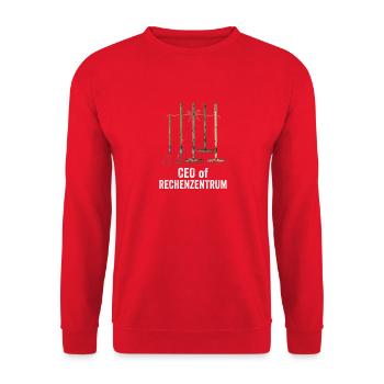 Welchen Teil Von Verstehst Du Nicht Programmierer - Unisex Pullover - Rot - Vorne - Alina (178cm) & Michal (187cm)
