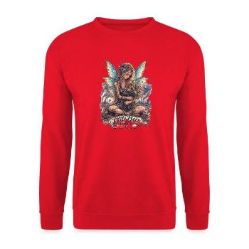 Guardians of Earth - Kleine Bienen, große Wirkung - Unisex Pullover - Rot - Vorne - Alina (178cm) & Michal (187cm)