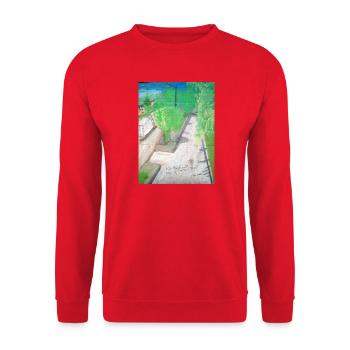 Sorrecalt-Gasse - Unisex Pullover - Rot - Vorne - Alina (178cm) & Michal (187cm)